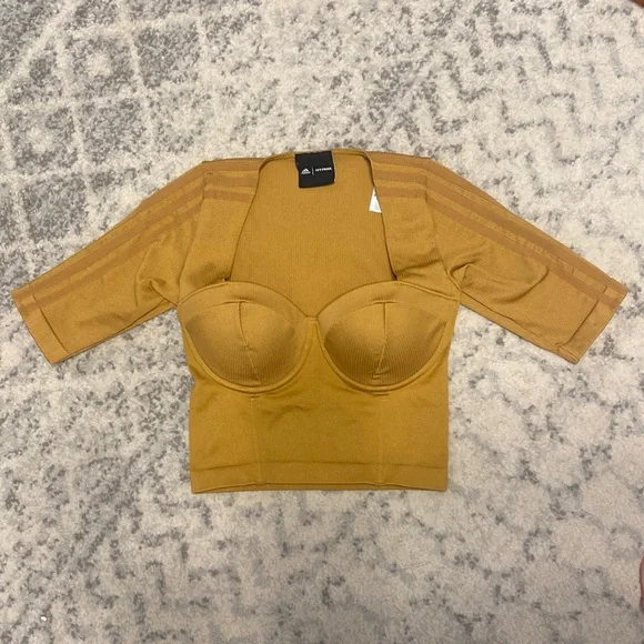 adidas Tops Adidas Ivy Park Circular Knit Crop Top Poshmark